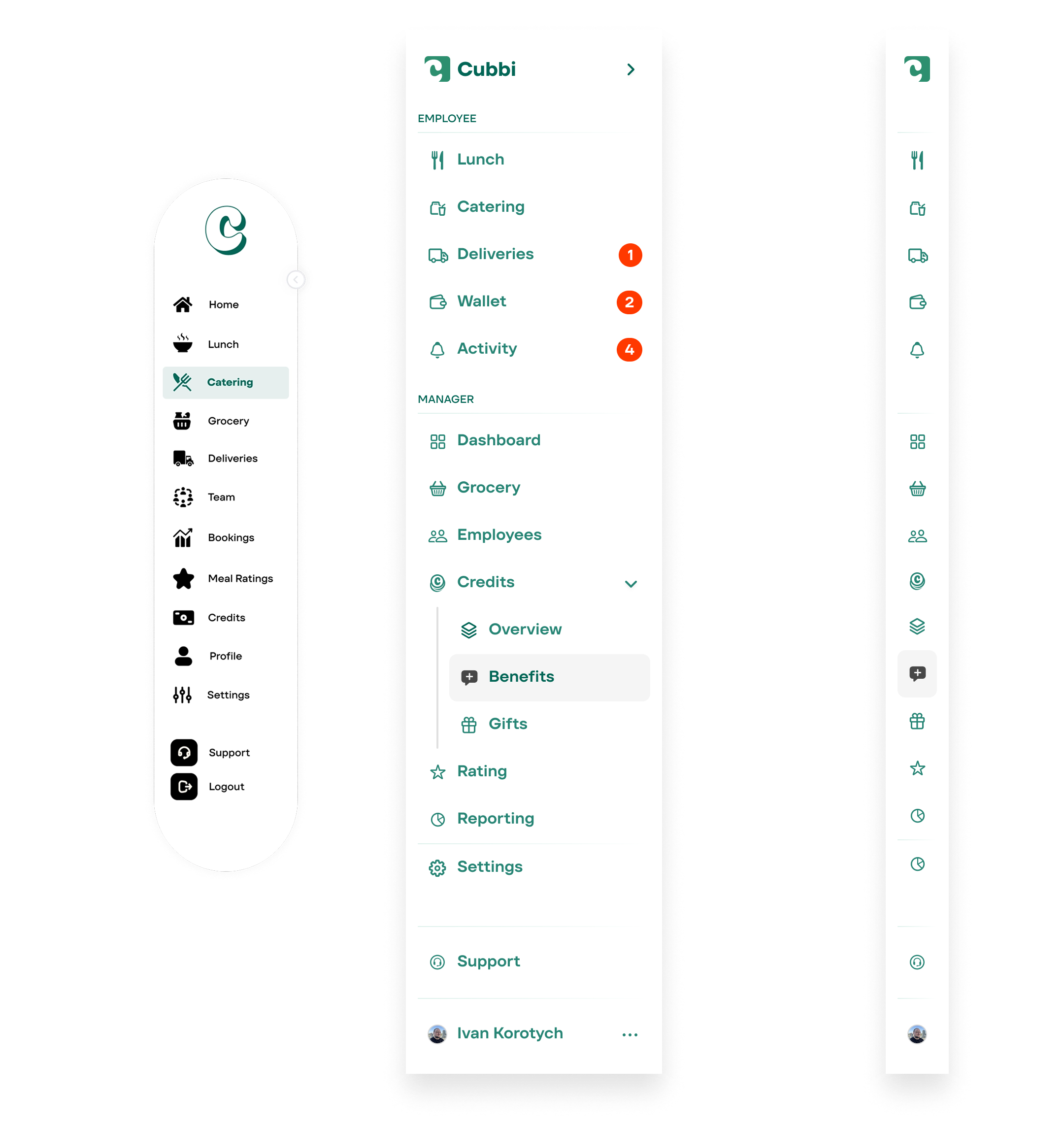 Navigation at 960px breakpoint