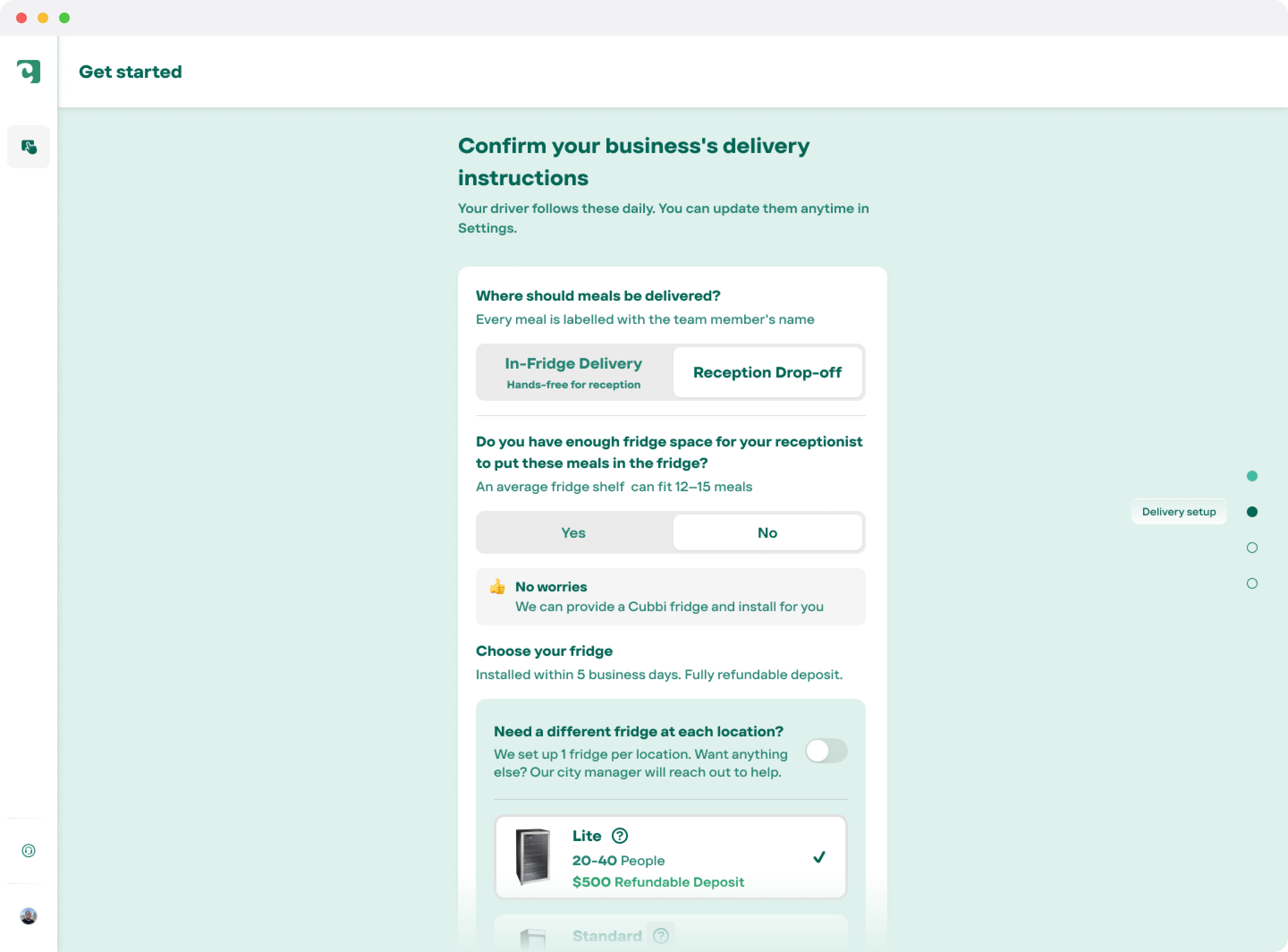 SSTOF v2 — the fridge fork with the deposit catalog