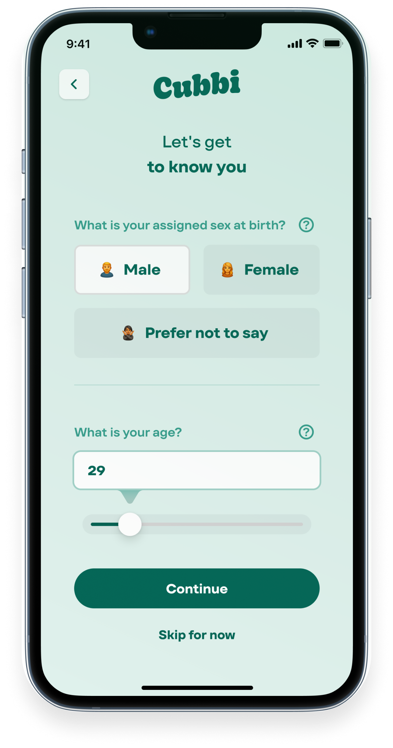 Step 2 — sex and age