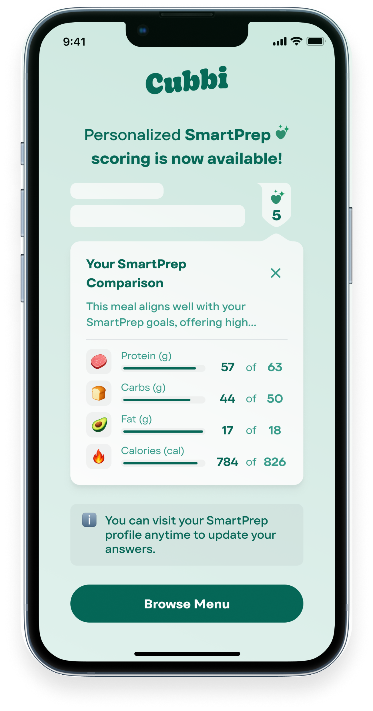 Extra context — how meal ranking works
