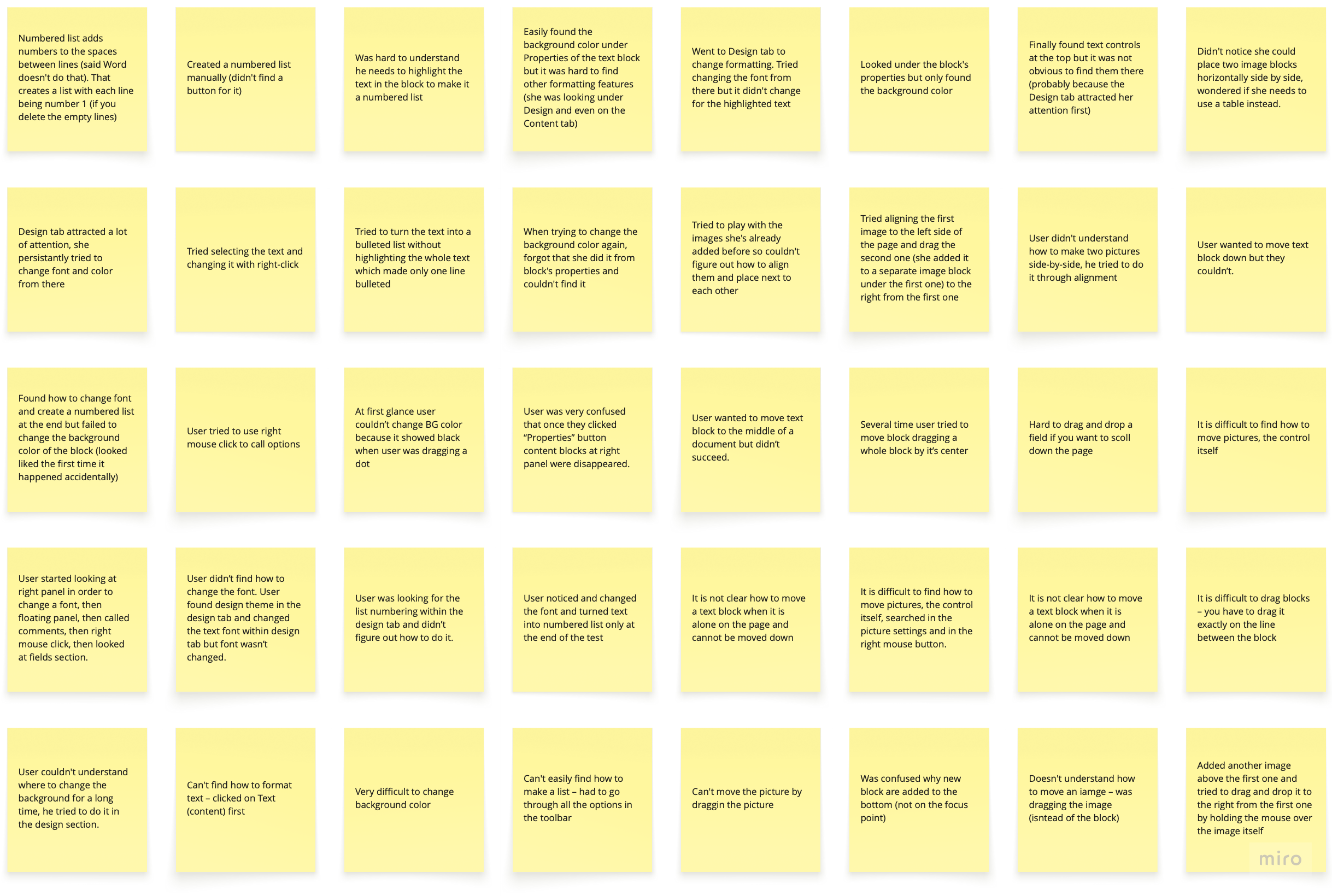 Editor before redesign — scattered controls across surfaces
