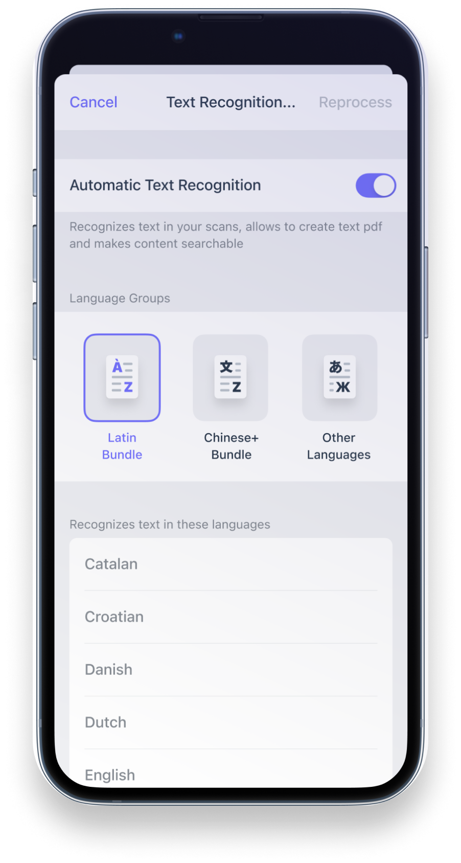 Search — OCR content results